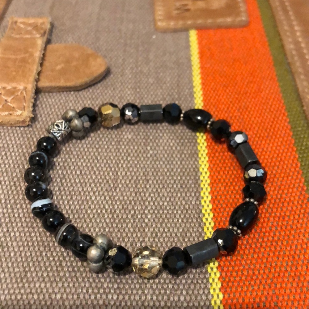 New Release – Custom Made Stretch Bracelet By Christopher B. 925/Black Diamond